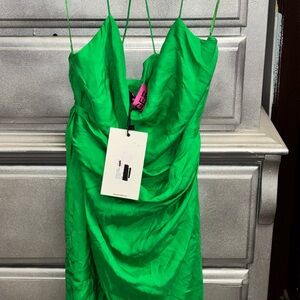 Gauge81 Vibrant Green Mini Dress